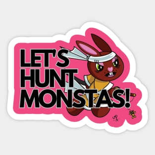 Let's Hunt Monsters - Rabbit Samurai Sticker